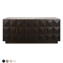 Load image into Gallery viewer, Benedict Smoked Oak Buffet - River Brown Marble