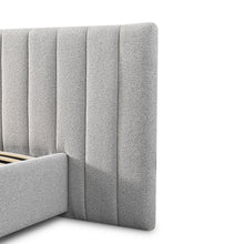 Load image into Gallery viewer, FLORENCE - Wide Base King Sized Bed Frame - Clay Grey with Storage