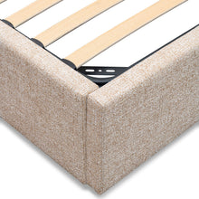 Load image into Gallery viewer, SIENA - King Wide Base Bed Frame - Pale Beige