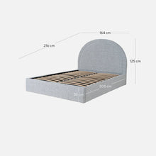 Load image into Gallery viewer, Queen Bed Frame - Cloudy Pepper Boucle with Storage