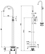 Load image into Gallery viewer, Mica Heritage Freestanding Bath Mixer β TRIM KIT ONLY