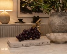 Load image into Gallery viewer, CHRISTIE RESIN BURGUNDY GRAPE CLUSTER