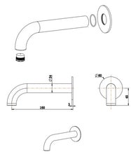 Load image into Gallery viewer, Mica Heritage Bath Spout