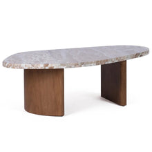 Load image into Gallery viewer, Solstice River Brown Marble Tables Set of 2 - Walnut (PRE-ORDER)