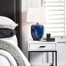 Load image into Gallery viewer, Nessa White Bedside Table - Black