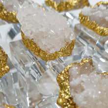 Load image into Gallery viewer, Set of four Agate Geode Napkin Rings
