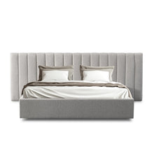 Load image into Gallery viewer, FLORENCE - Wide Base King Sized Bed Frame - Clay Grey with Storage
