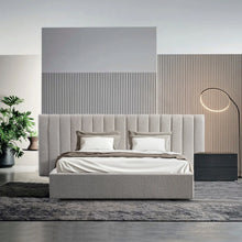 Load image into Gallery viewer, FLORENCE - Wide Base King Sized Bed Frame - Clay Grey with Storage
