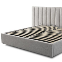 Load image into Gallery viewer, FLORENCE - Wide Base King Sized Bed Frame - Clay Grey with Storage
