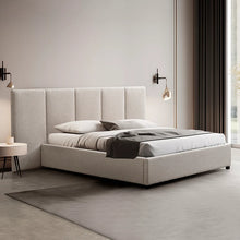Load image into Gallery viewer, LENNOX - King Bed Frame - Clay Grey with Storage
