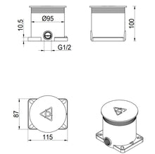 Load image into Gallery viewer, Mica Freestanding Bath Filler – BODY ONLY
