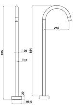 Load image into Gallery viewer, Mica Freestanding Bath Spout
