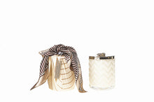 Load image into Gallery viewer, HERRINGBONE BLOND VANILLA - CREAM &amp; GOLDEN BEE LID
