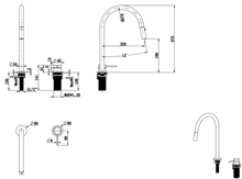 Load image into Gallery viewer, Mica Pull-Out Hob Mixer Set
