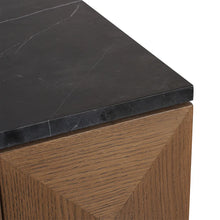 Load image into Gallery viewer, Benedict Walnut Buffet - Black Marble
