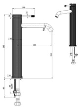 Load image into Gallery viewer, Mica Fluted Tall Basin Mixer
