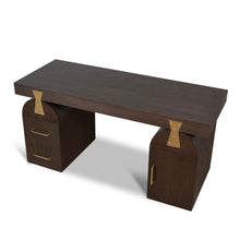 Load image into Gallery viewer, Elm Home Office Desk - Walnut
