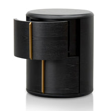 Load image into Gallery viewer, SOLACE Round Bedside Table - Black
