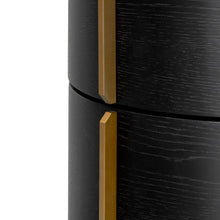 Load image into Gallery viewer, SOLACE Round Bedside Table - Black
