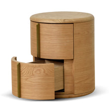 Load image into Gallery viewer, SOLACE Round Bedside Table - Natural
