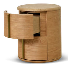 Load image into Gallery viewer, SOLACE Round Bedside Table - Natural
