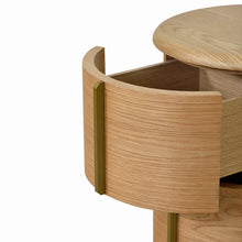 Load image into Gallery viewer, SOLACE Round Bedside Table - Natural
