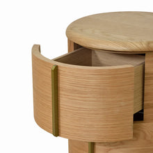 Load image into Gallery viewer, SOLACE Round Bedside Table - Natural
