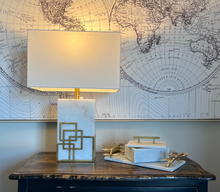 Load image into Gallery viewer, Hugo White Marble Lamp
