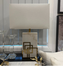 Load image into Gallery viewer, Hugo White Marble Lamp
