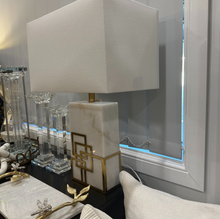 Load image into Gallery viewer, Hugo White Marble Lamp
