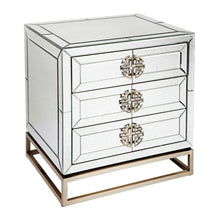 Load image into Gallery viewer, Rochester Mirrored Bedside Table
