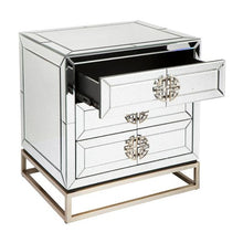 Load image into Gallery viewer, Rochester Mirrored Bedside Table
