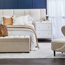 Load image into Gallery viewer, Ariana Bedside Table - Large White
